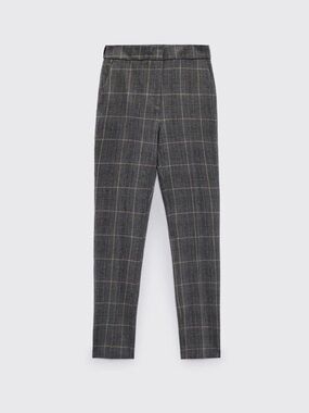NWT - ZARA - Tailored Jogger Waist Trouser in Grey/Brown plaid. Large. Fits med
